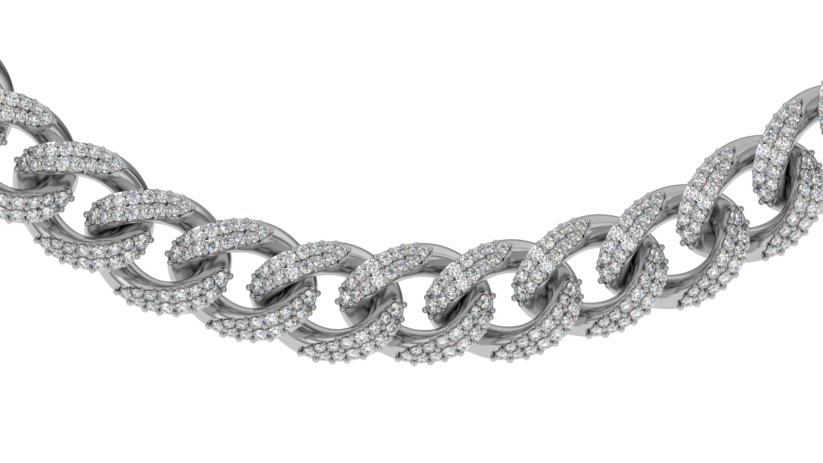Flooded Diamond Cuban Link Chain (10mm) - Image 13