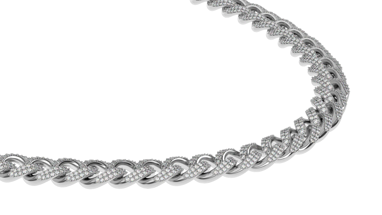 Flooded Diamond Cuban Link Chain (10mm) - Image 15