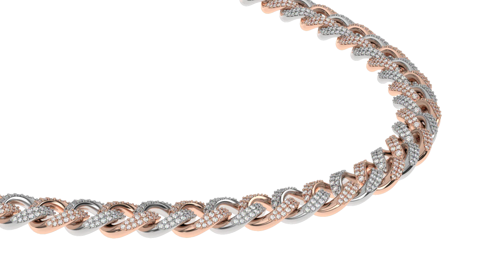 Flooded Diamond Cuban Link Chain (10mm) - Image 16