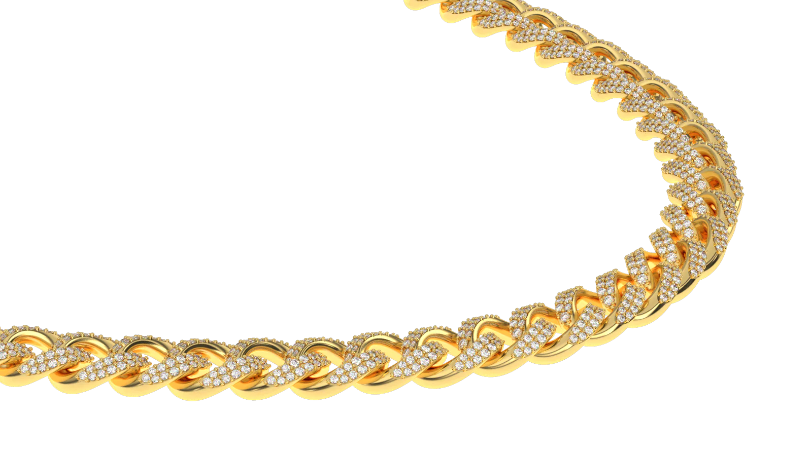 Flooded Diamond Cuban Link Chain (10mm) - Image 17