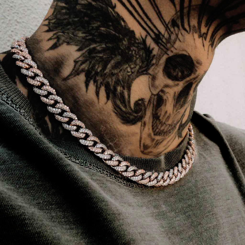 Flooded Diamond Cuban Link Chain (10mm) - Image 18