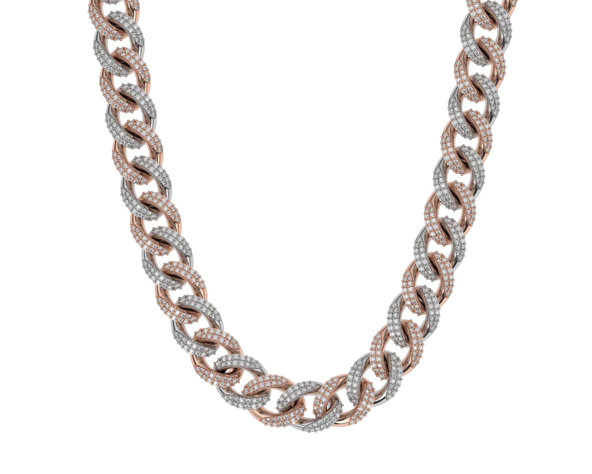 Flooded Diamond Cuban Link Chain (10mm) - Image 19