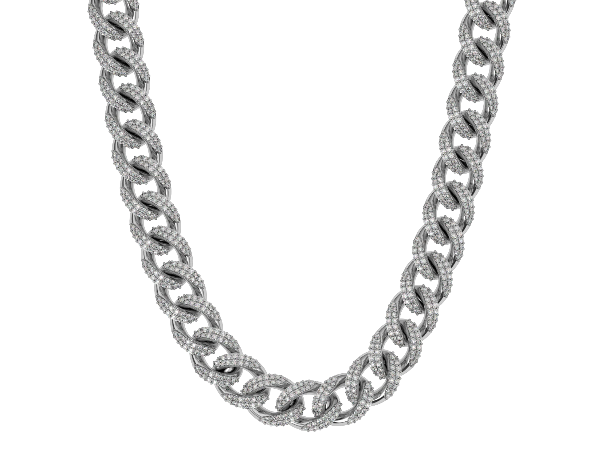 Flooded Diamond Cuban Link Chain (10mm) - Image 21