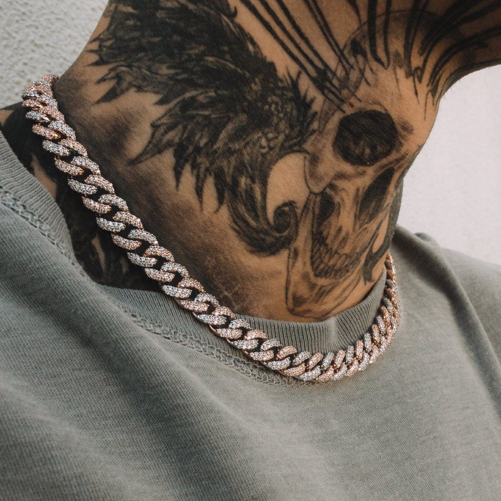 Flooded Diamond Cuban Link Chain (10mm) - Image 5