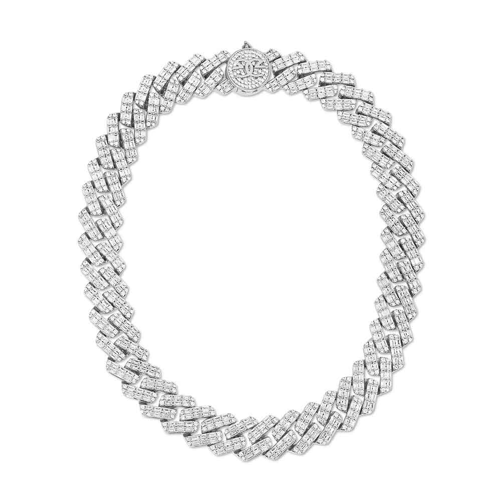 2 Row Diamond Cuban Chain Baguette 18mm - Image 8