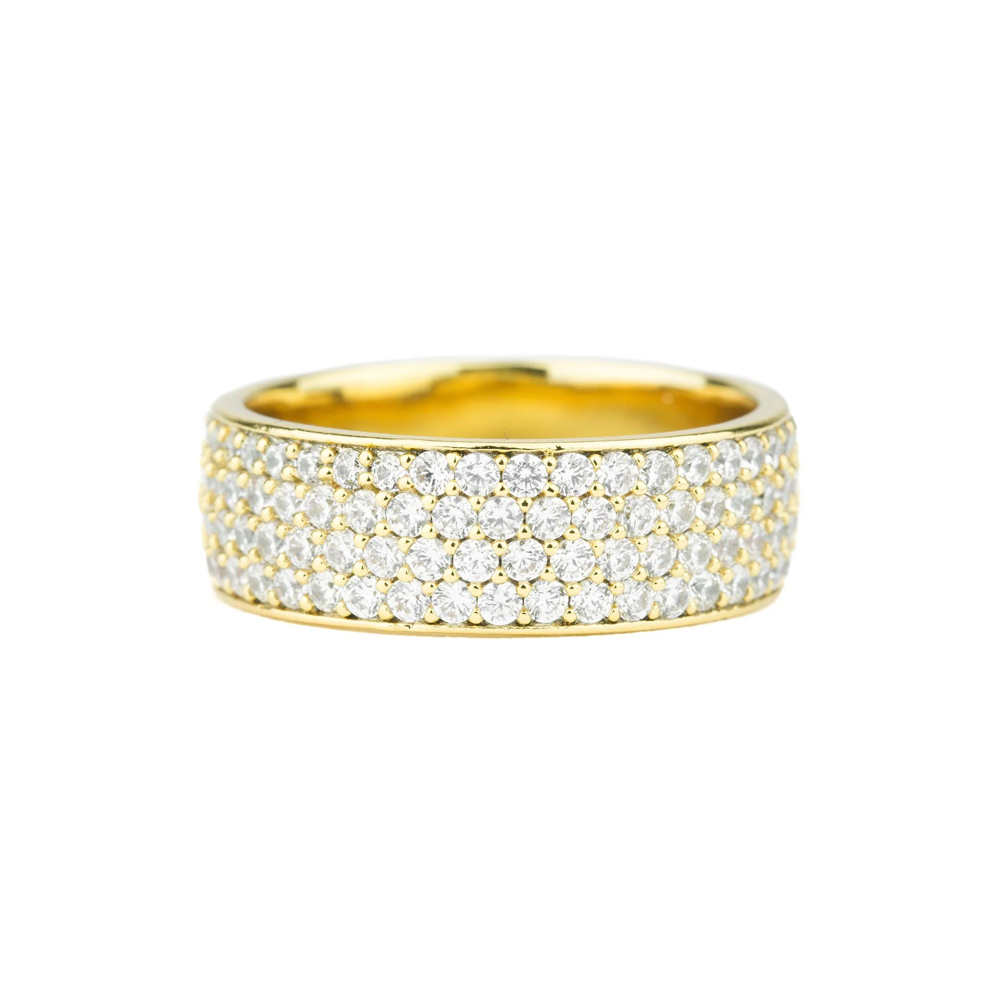4-Row Micro Diamond Eternity Ring - Image 3