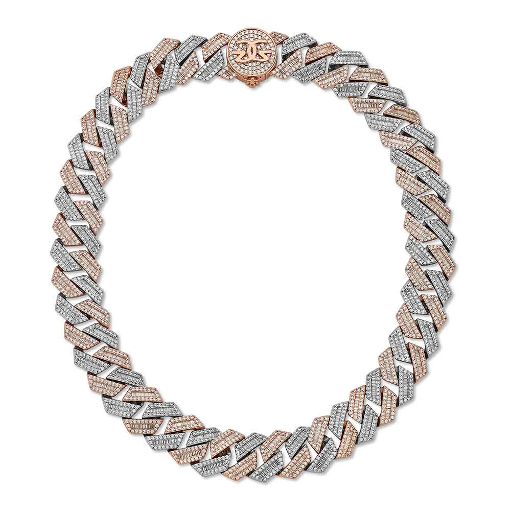 Diamond Baguette Straight Edge Cuban Chain 18mm - Image 13