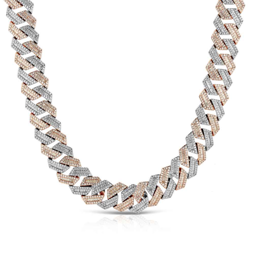 Diamond Baguette Straight Edge Cuban Chain 18mm - Image 8