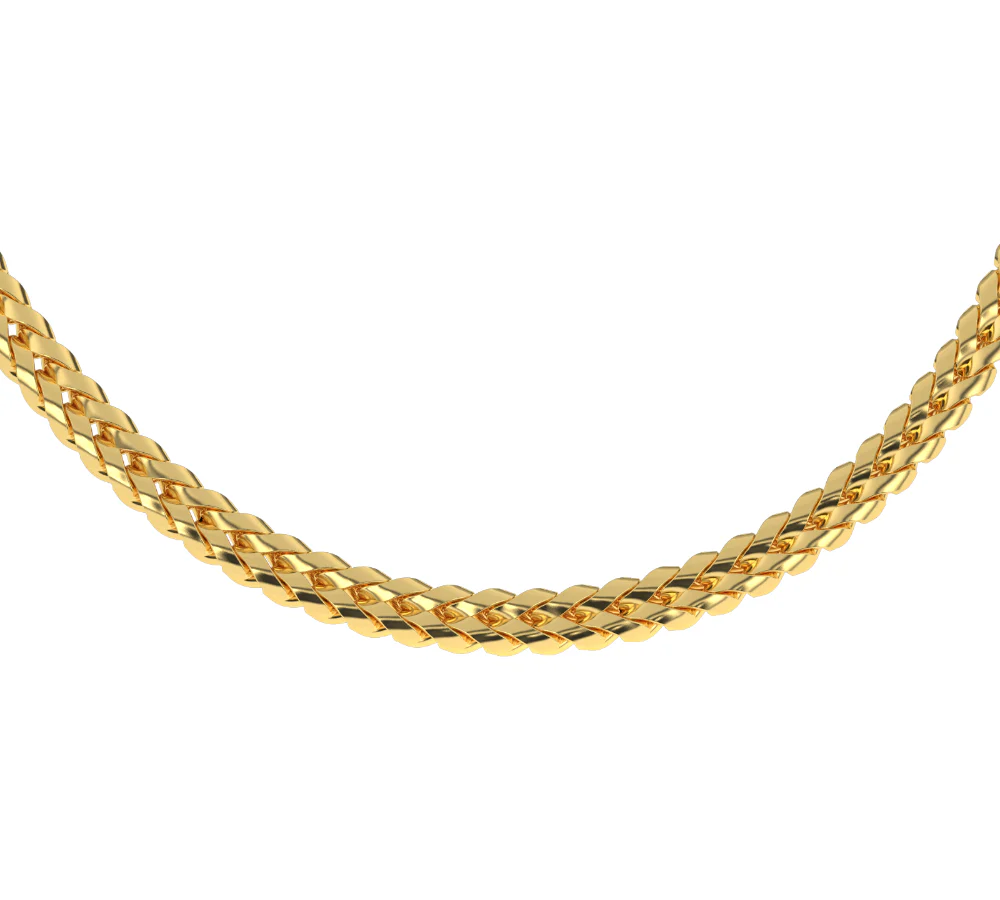 Gold Curved Franco Chain 6MM - Image 4