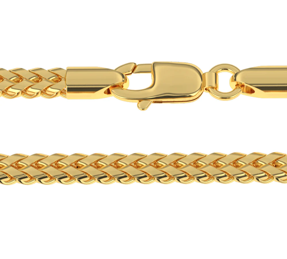 Gold Curved Franco Chain 6MM - Image 6