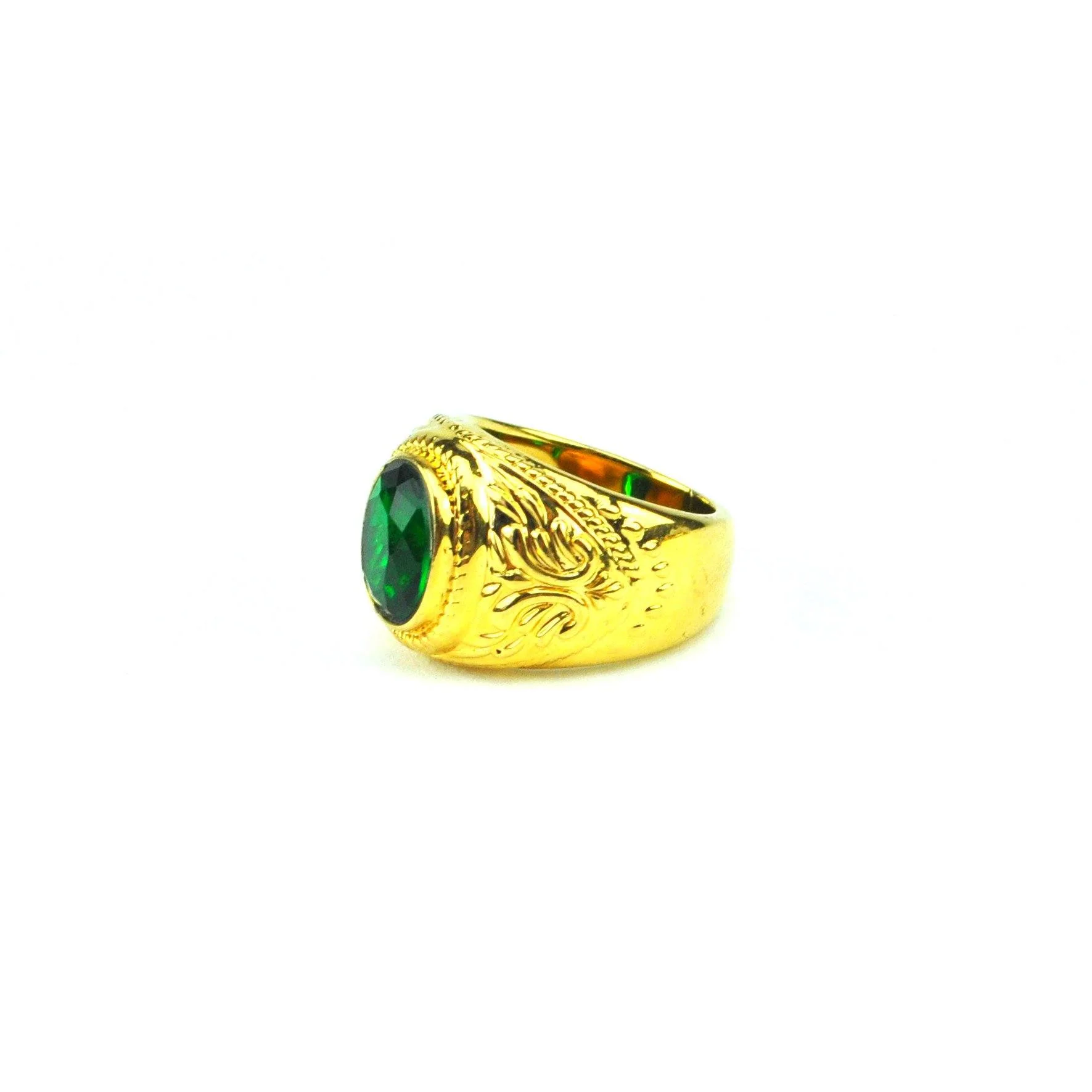 Gold Emerald Ring - Image 3
