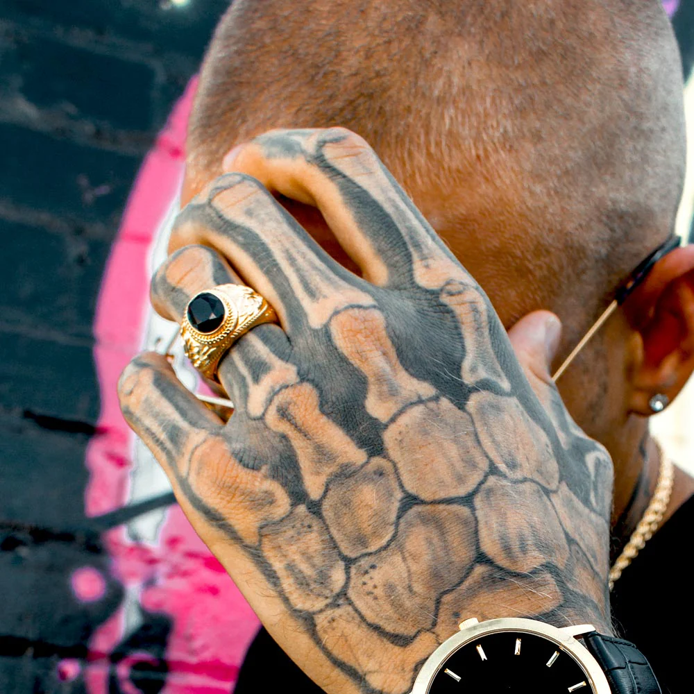 Gold Onyx Ring - Image 4