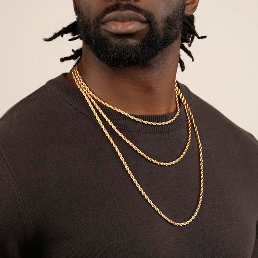 Gold Rope Chain 4mm - Image 8