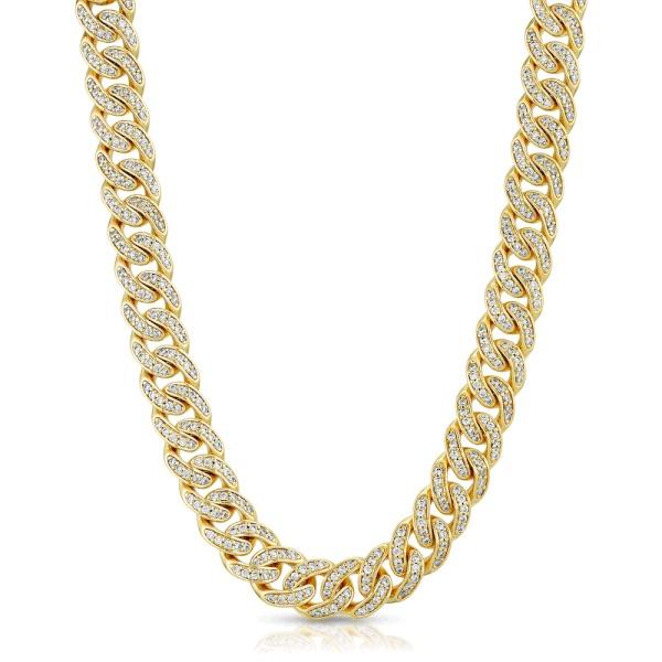 Micro Diamond Cuban Link Chain 8mm - Image 4