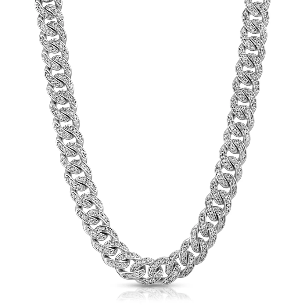 Micro Diamond Cuban Link Chain 8mm - Image 5