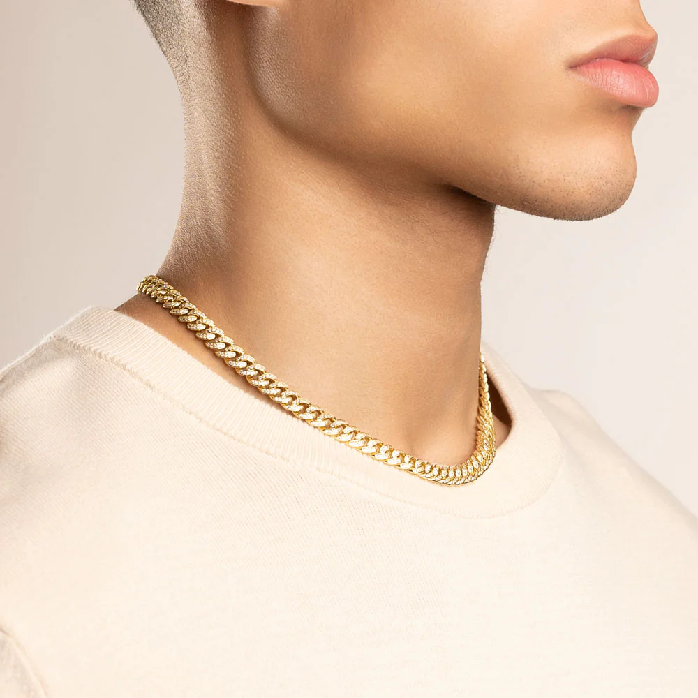 Micro Diamond Cuban Link Chain 8mm - Image 9