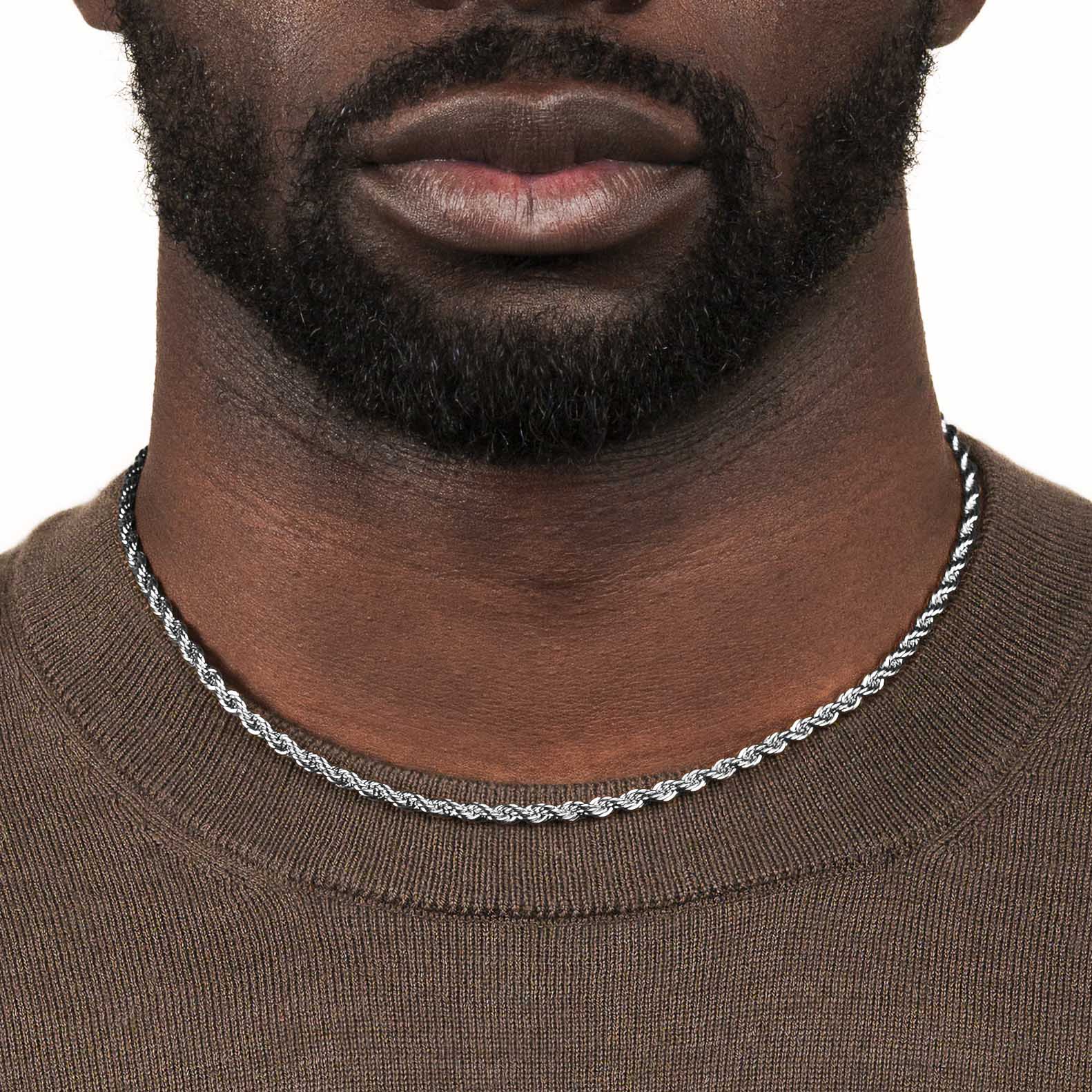 Rope Chain White Gold 4mm - Image 3