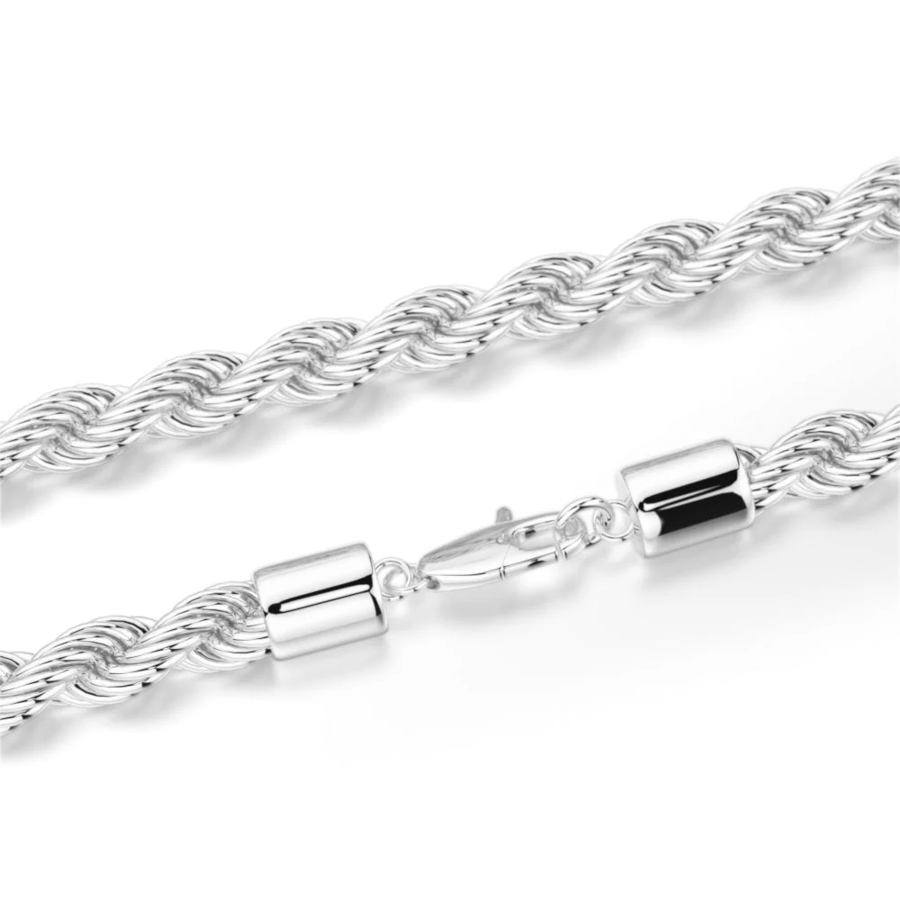 Rope Chain White Gold 6mm - Image 3