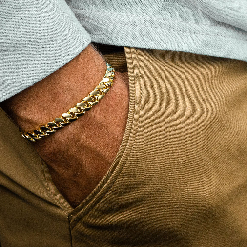 Solid Gold Cuban Link Bracelet - Image 6