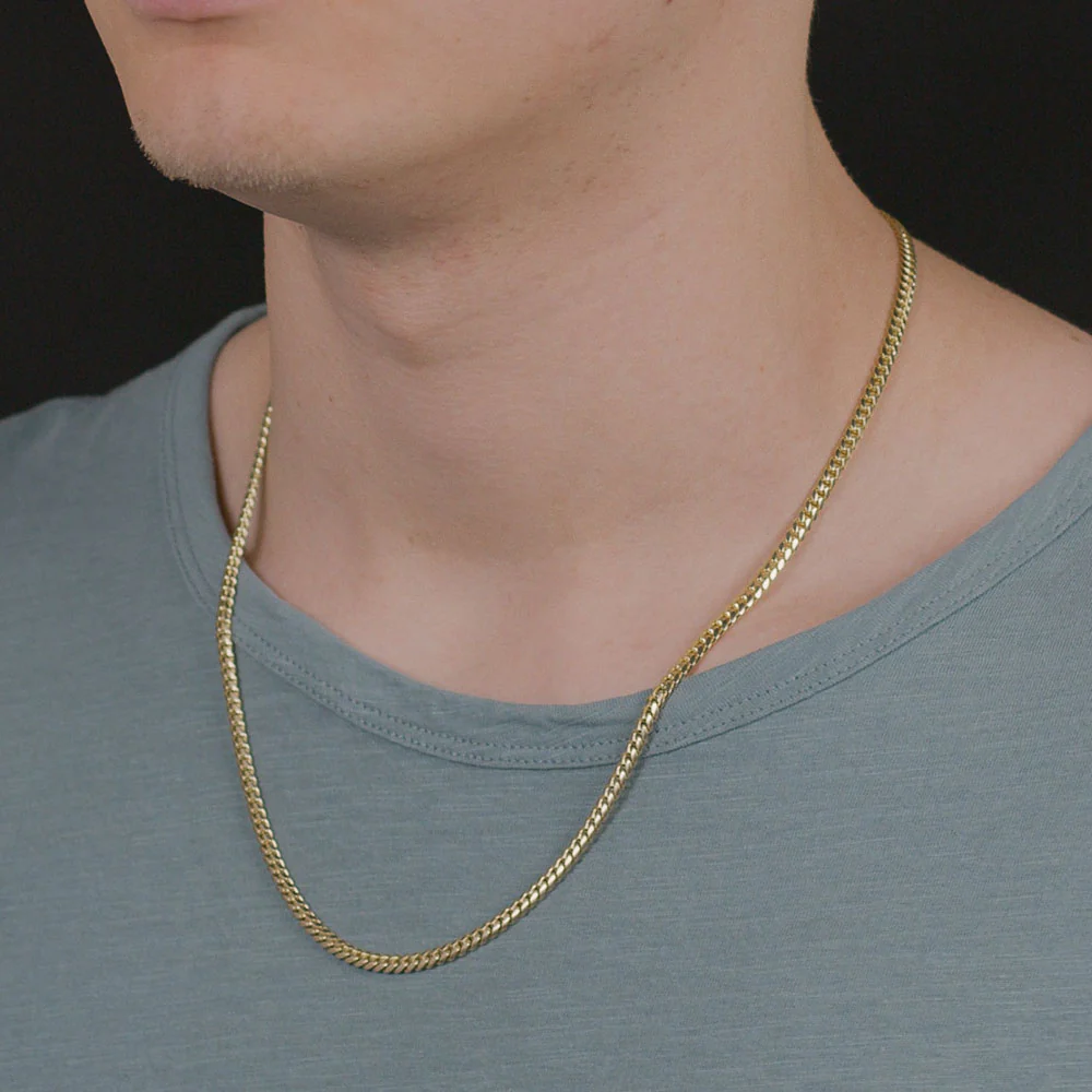 Solid Gold Cuban Link Chain Hollow - Image 9