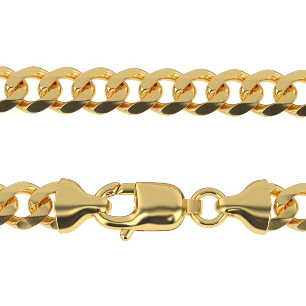 Solid Gold Curb Cuban Bracelet - Image 3