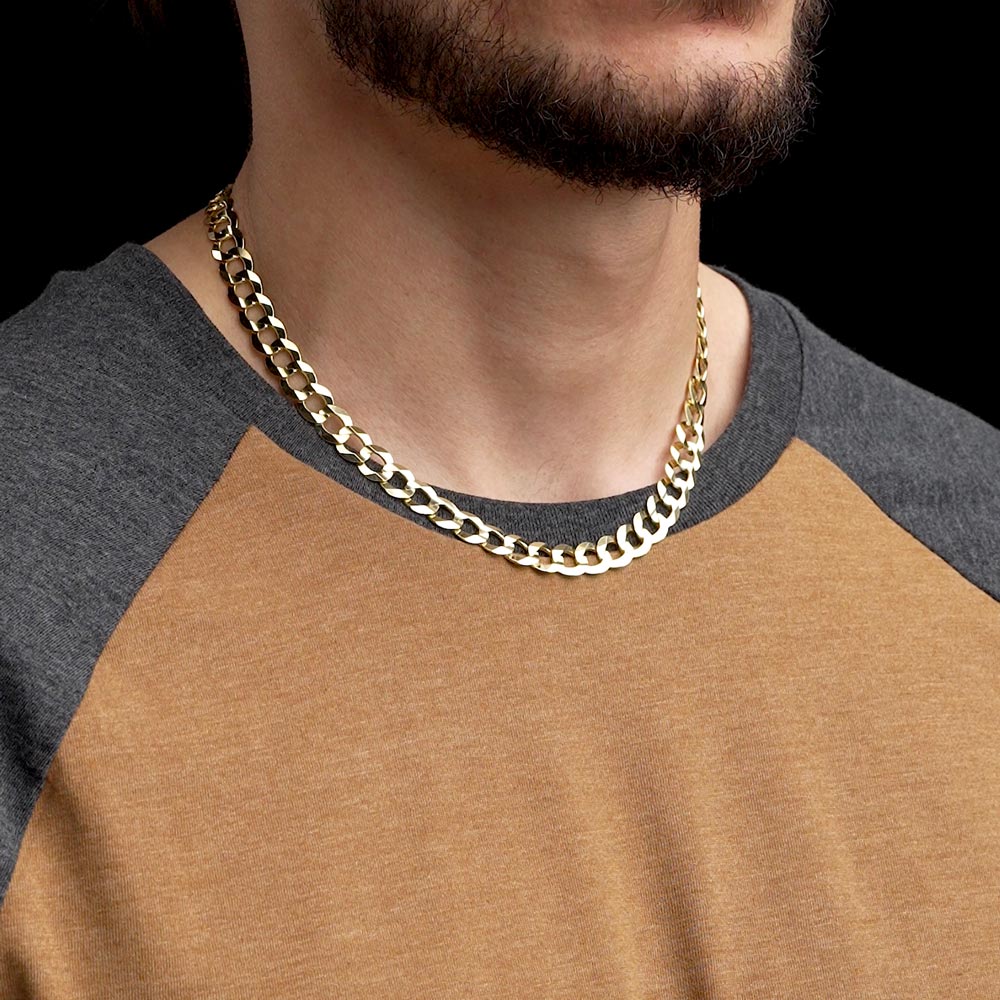Solid Gold Curb Cuban Link Chain - Image 16