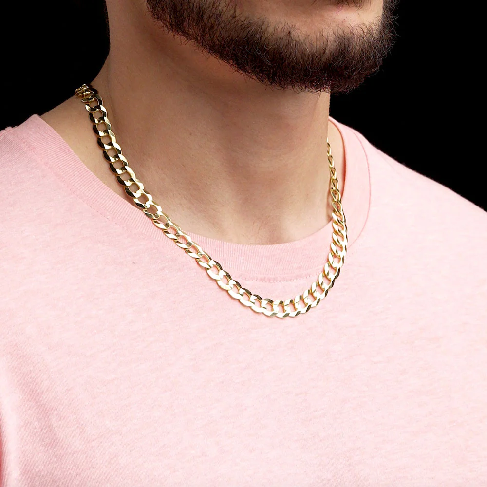Solid Gold Curb Cuban Link Chain - Image 17