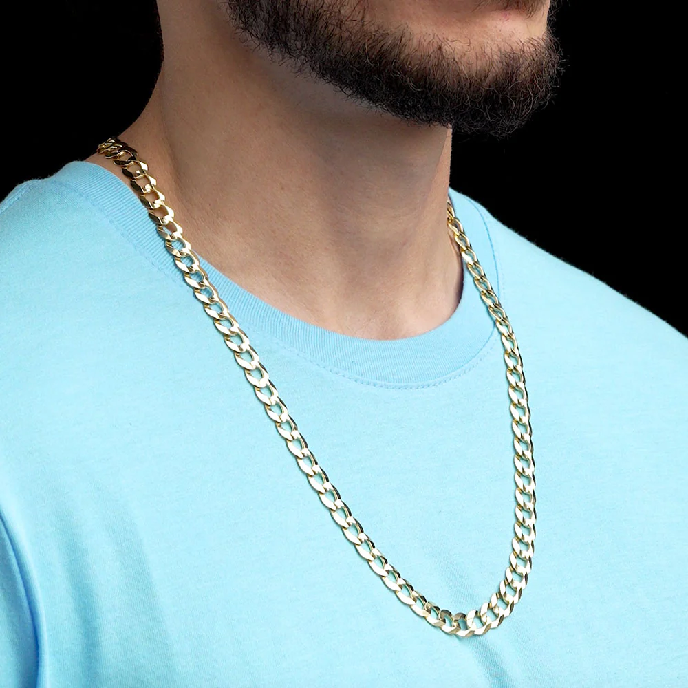 Solid Gold Curb Cuban Link Chain - Image 19
