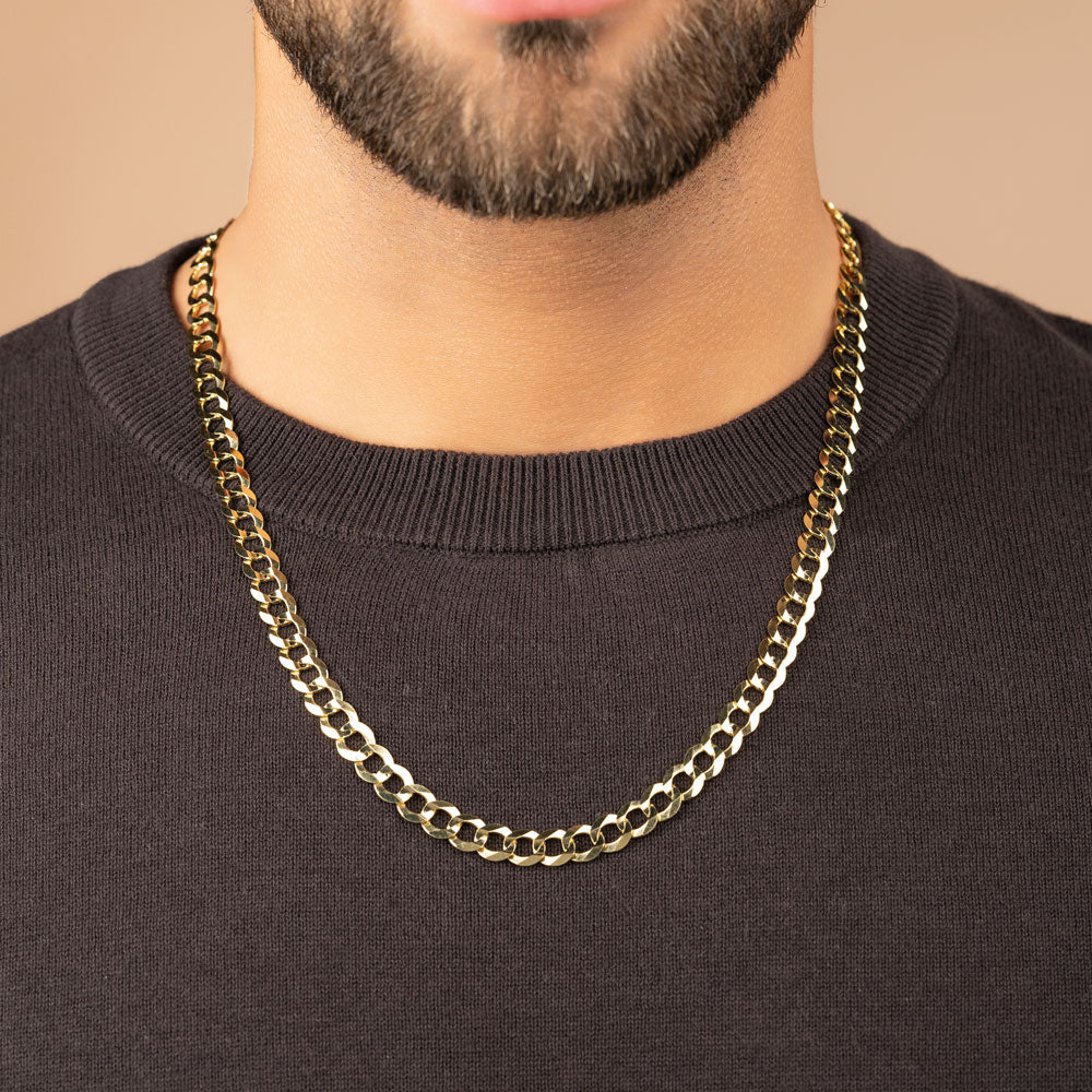 Solid Gold Curb Cuban Link Chain - Image 20