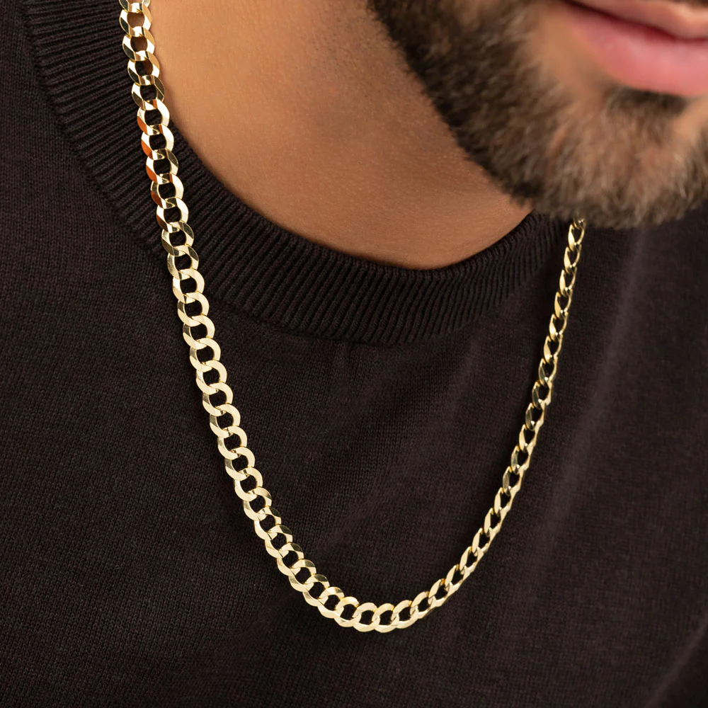 Solid Gold Curb Cuban Link Chain - Image 21