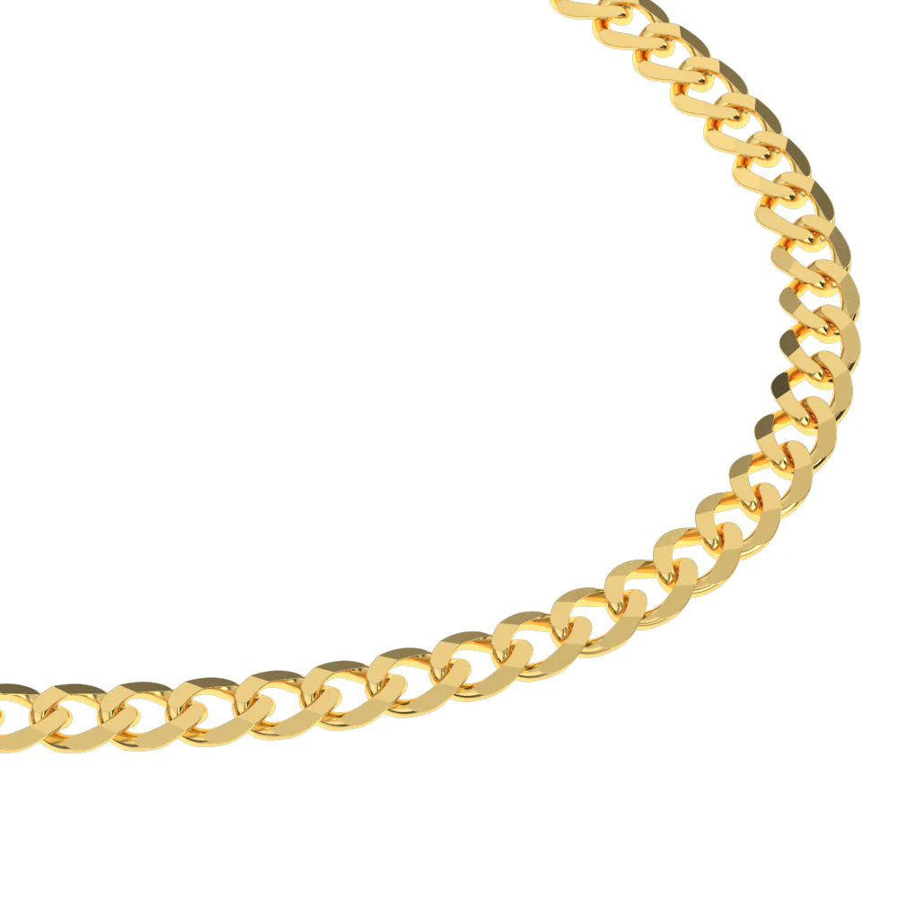 Solid Gold Curb Cuban Link Chain - Image 24
