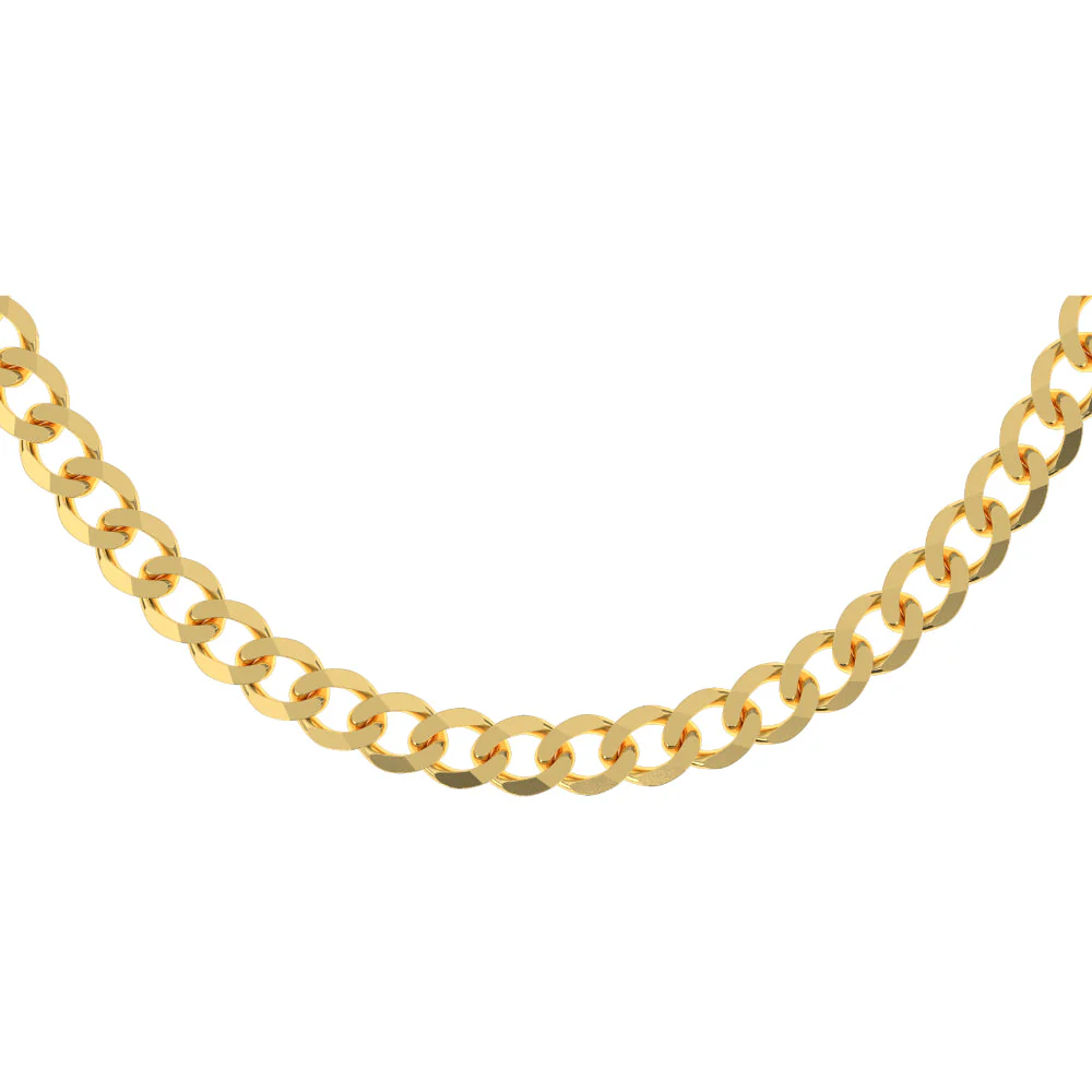 Solid Gold Curb Cuban Link Chain - Image 25