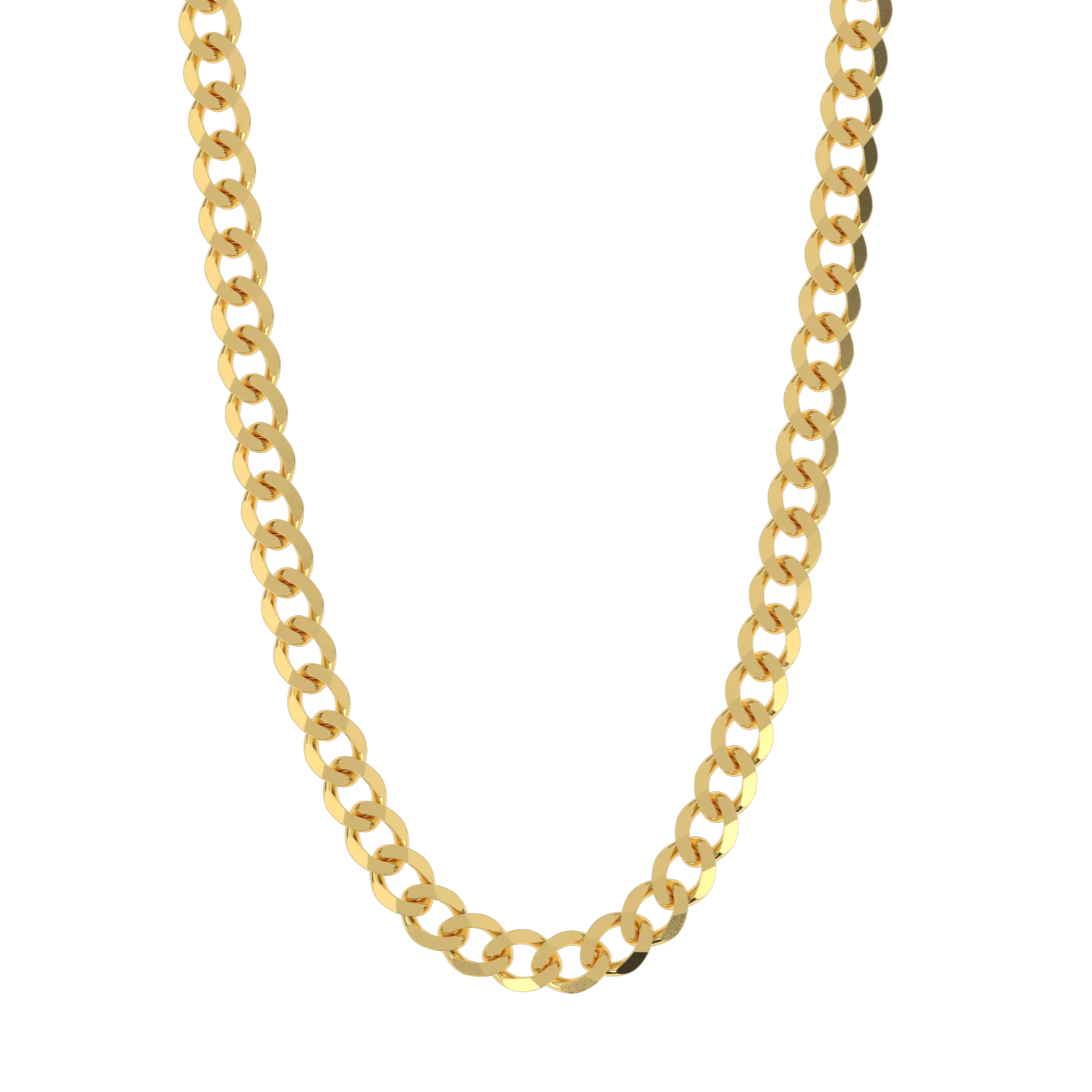 Solid Gold Curb Cuban Link Chain - Image 26