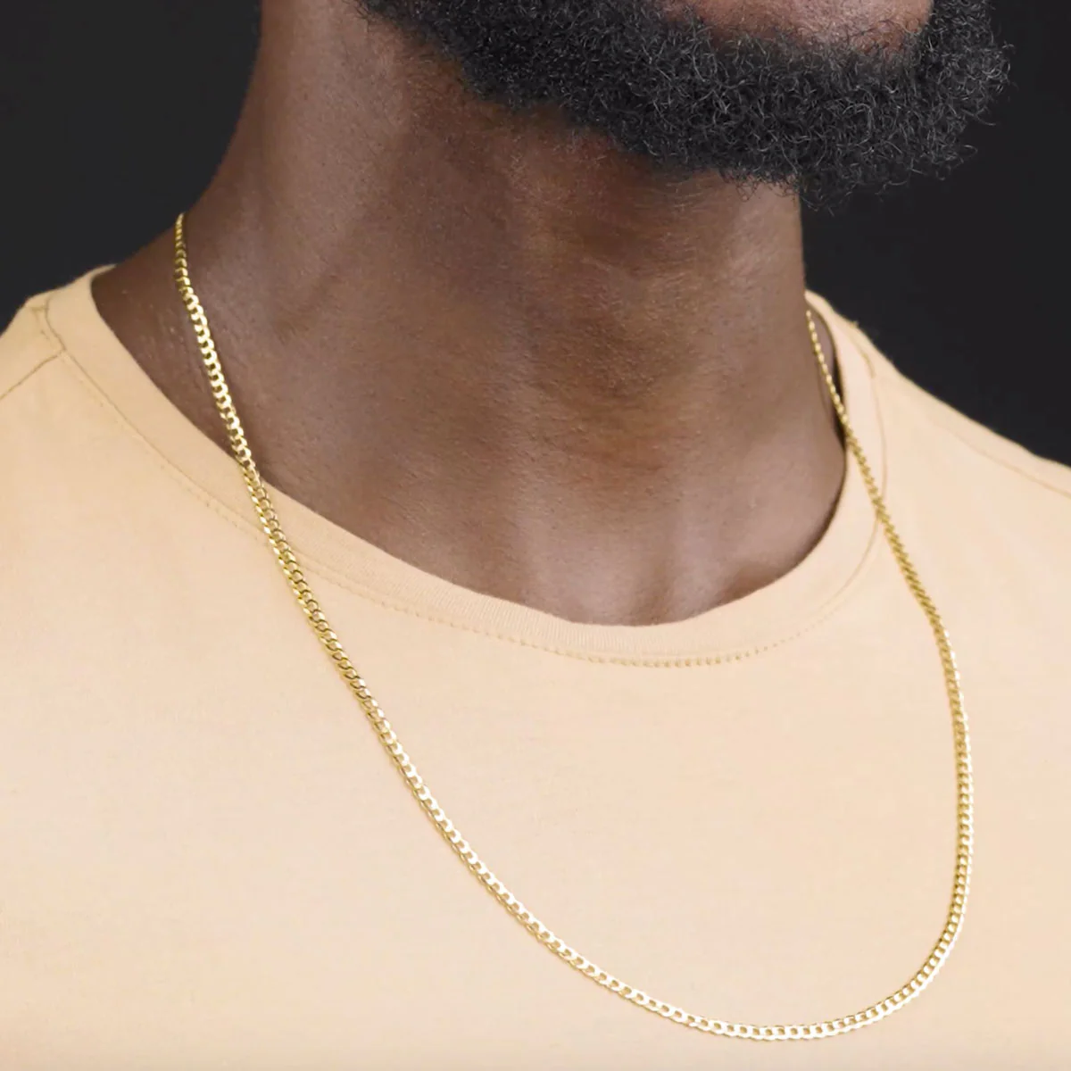 Solid Gold Curb Cuban Link Chain - Image 9