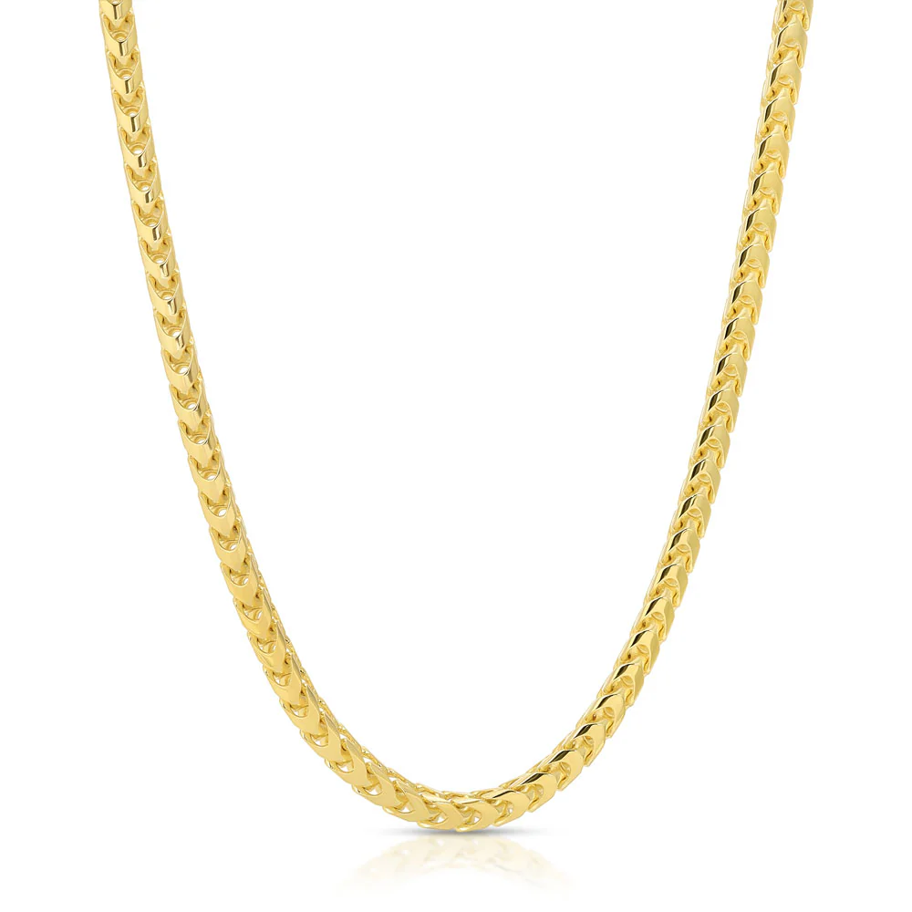 Solid Gold Curved Franco Chain - Image 4