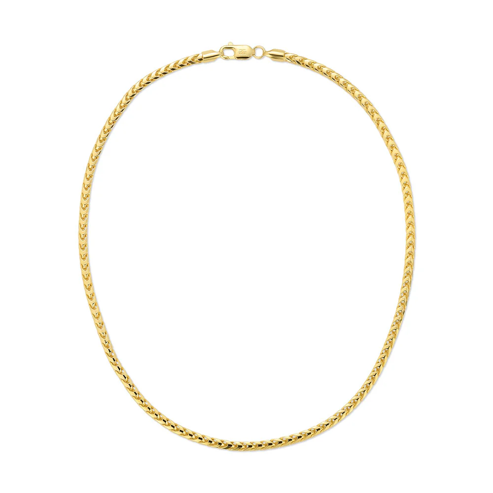 Solid Gold Curved Franco Chain - Image 5