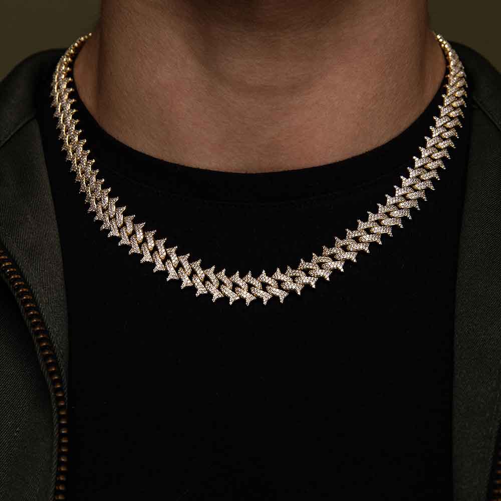 Spiked Diamond Cuban Chain - Image 10