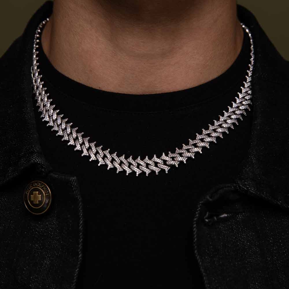 Spiked Diamond Cuban Chain - Image 14