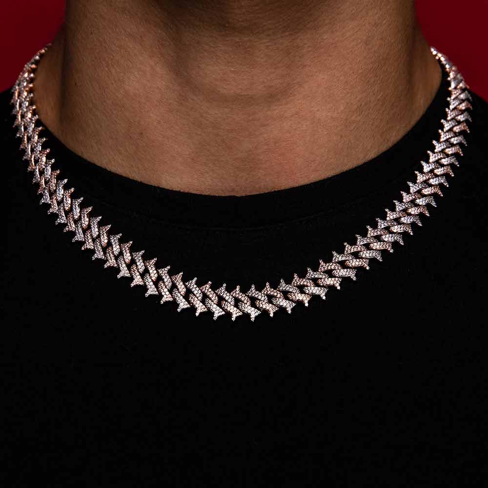 Spiked Diamond Cuban Chain - Image 3