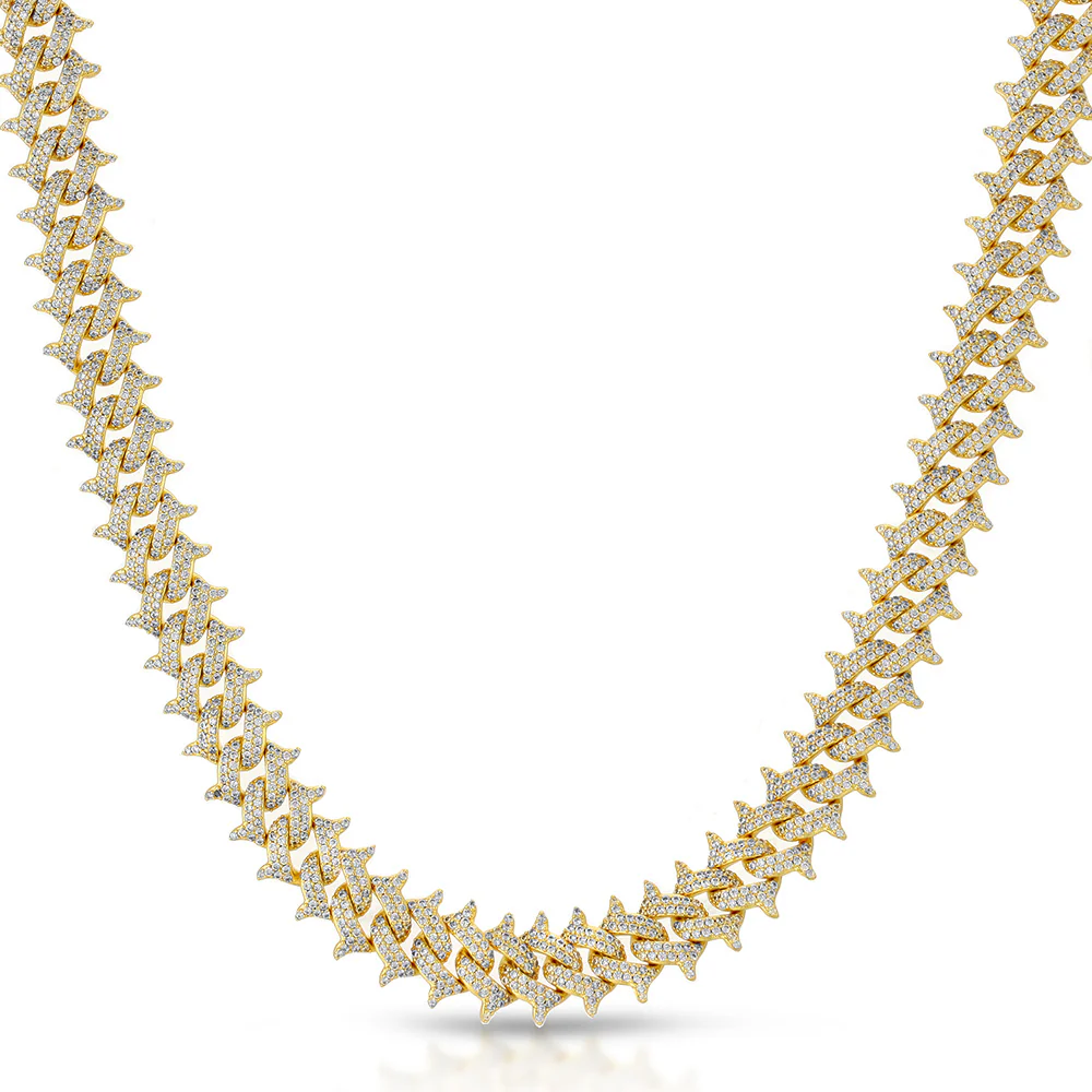 Spiked Diamond Cuban Chain - Image 4