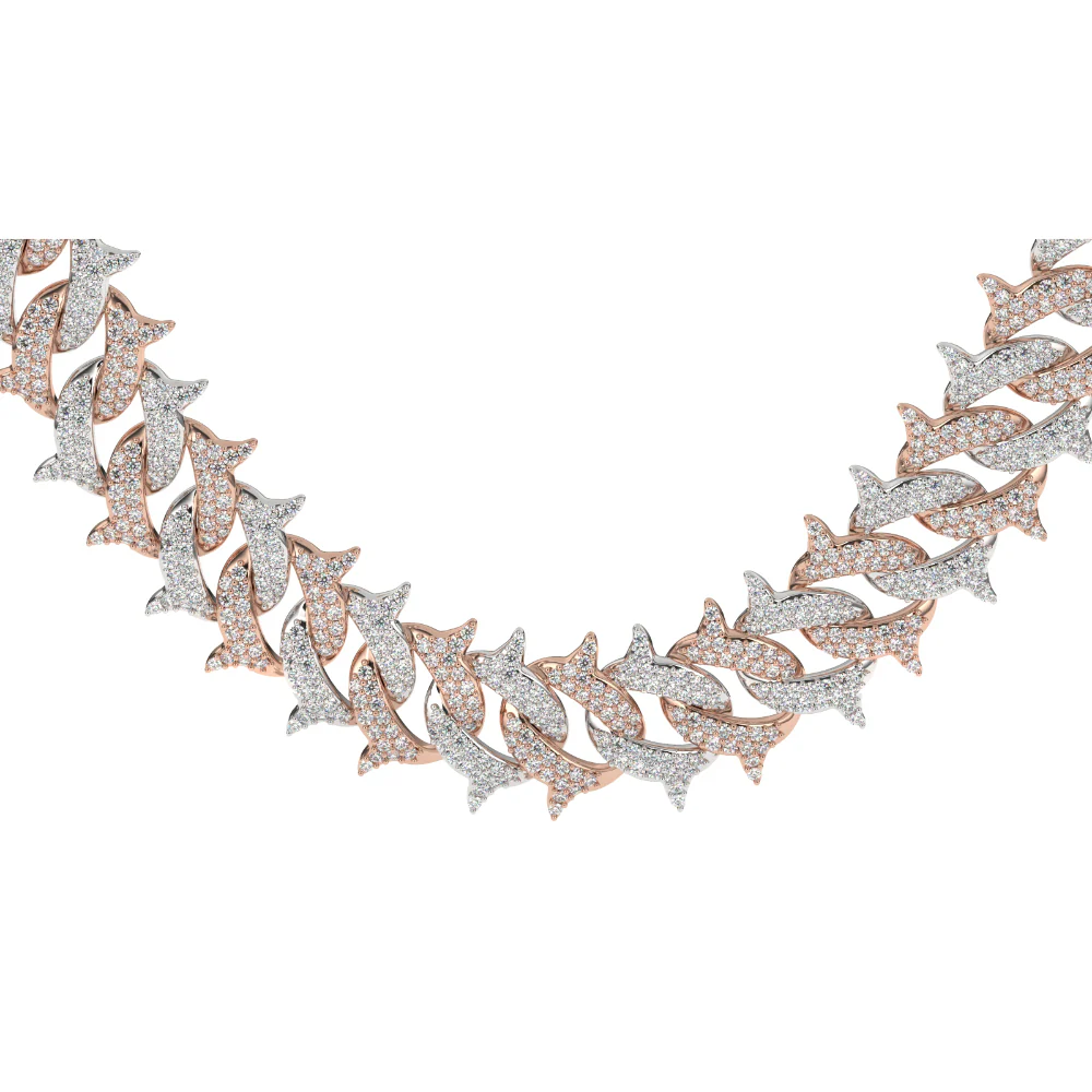 Spiked Diamond Cuban Chain - Image 7