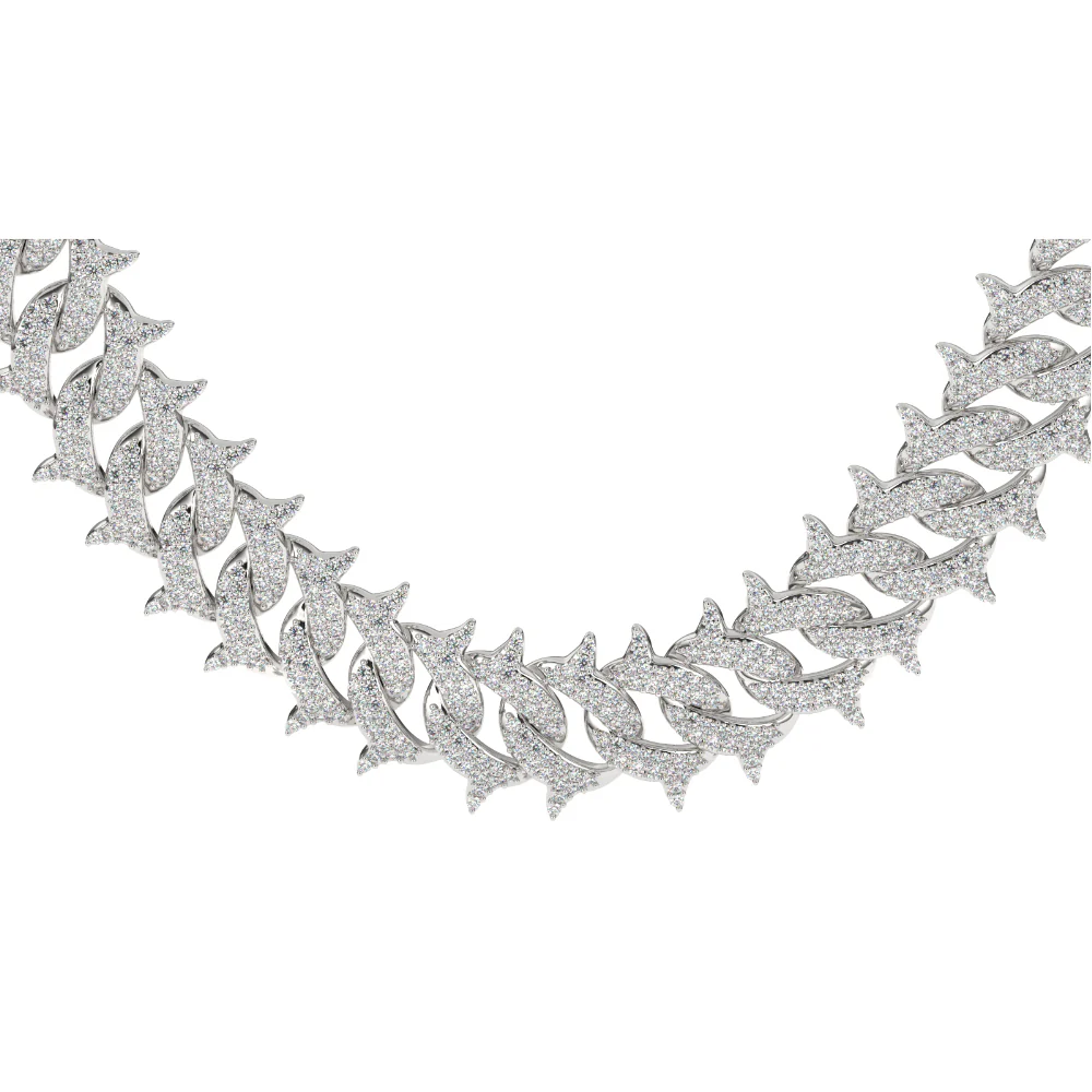 Spiked Diamond Cuban Chain - Image 9