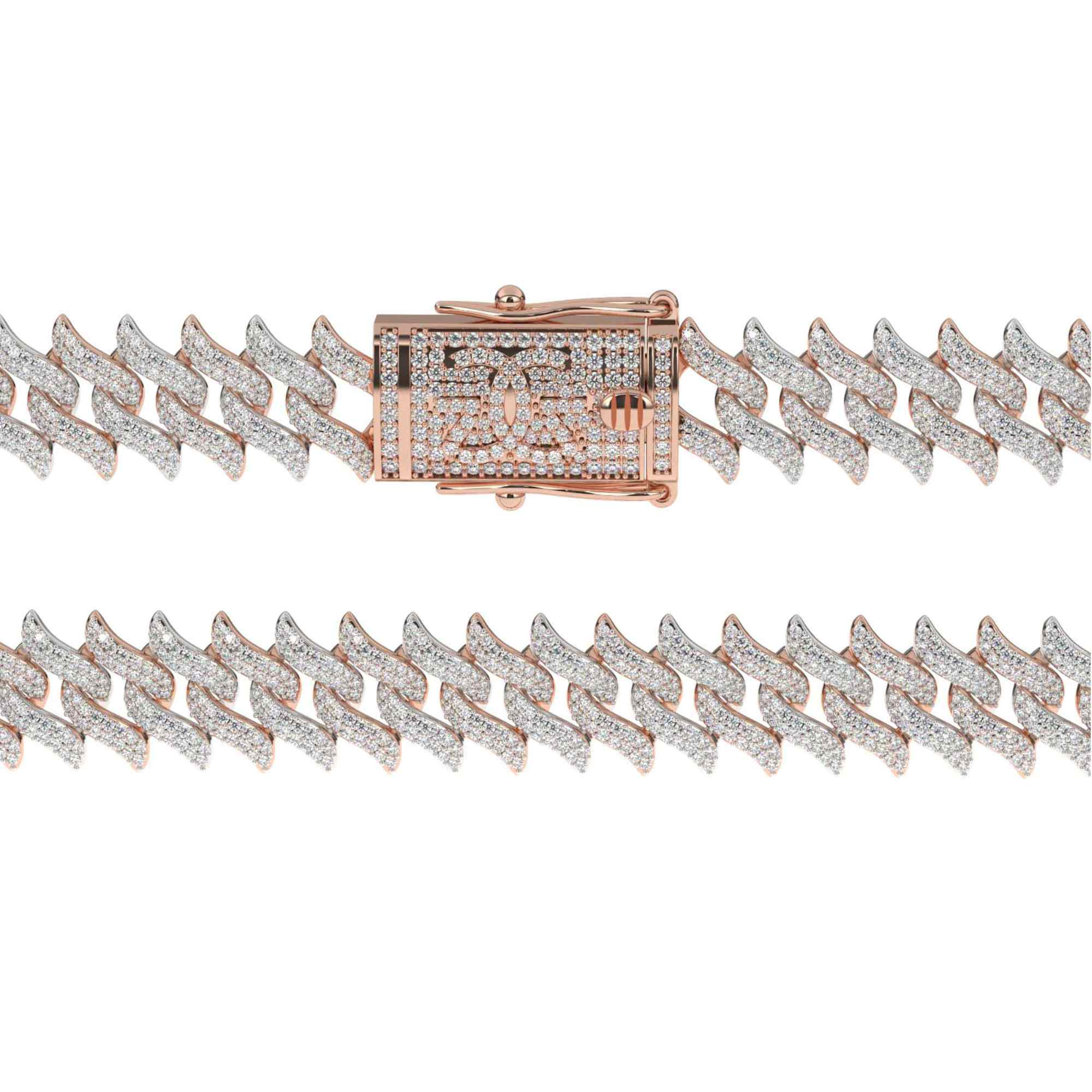 Spiked Laurel Diamond Cuban Chain - Image 5