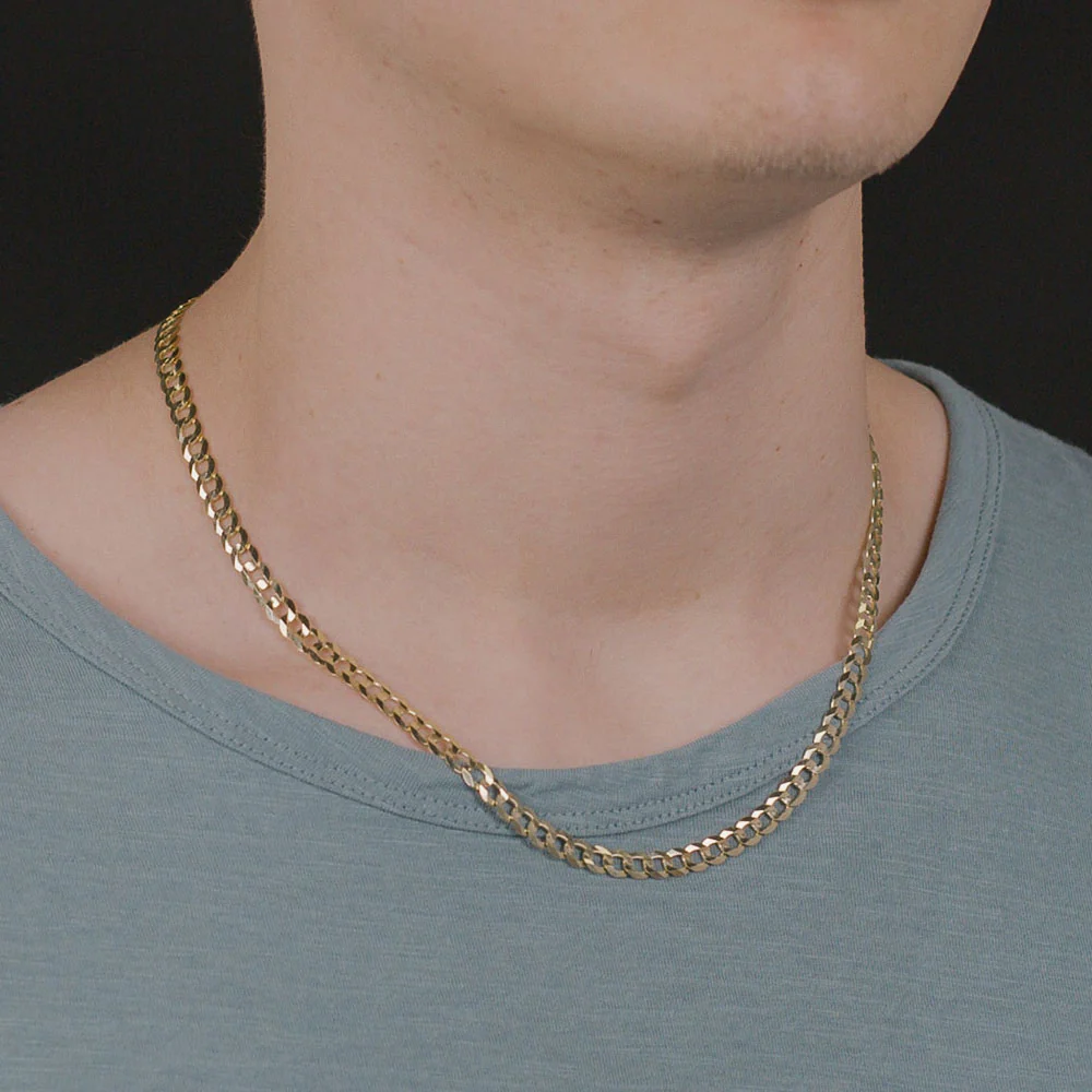 Vermeil Curb Cuban Link Chain - Image 12