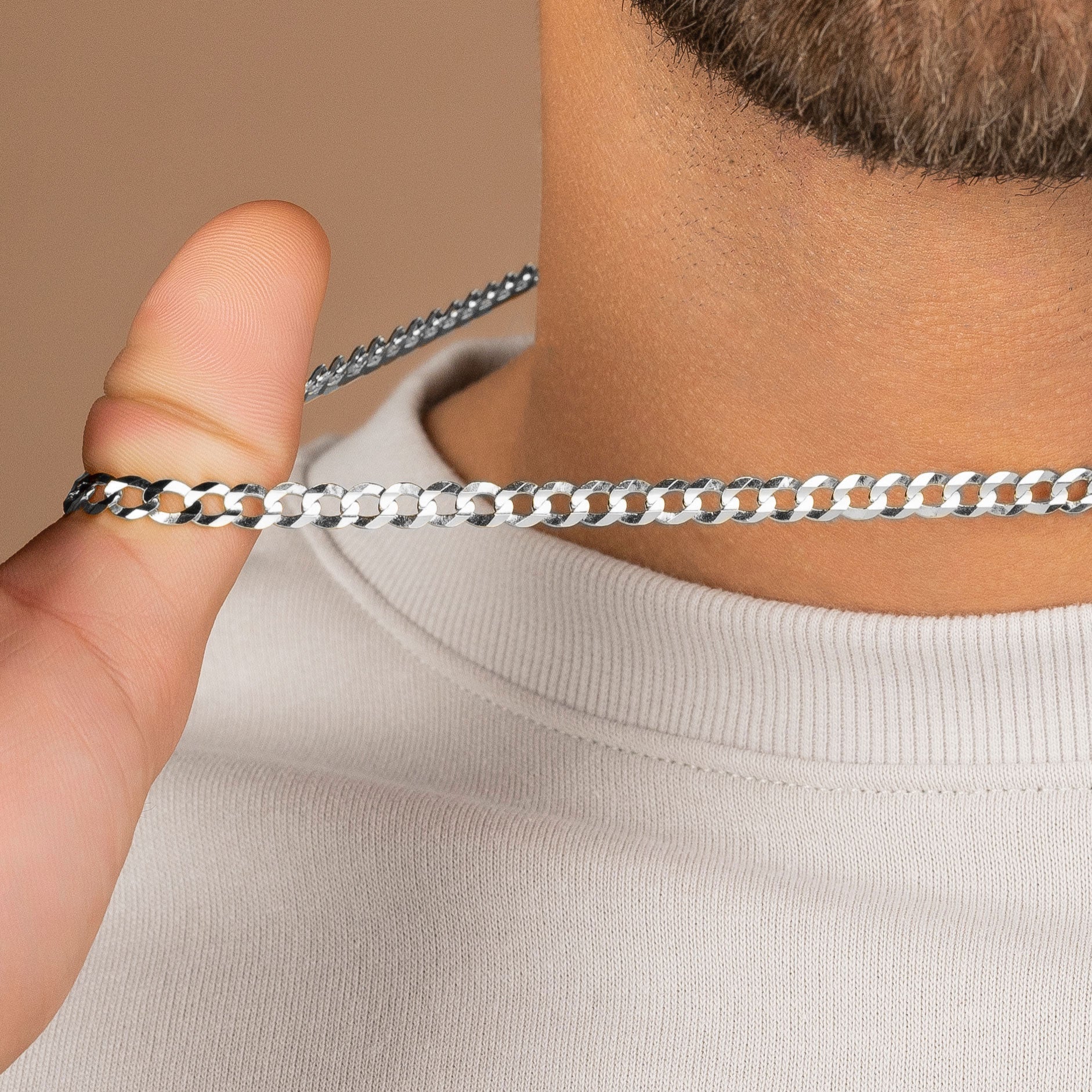 Vermeil Curb Cuban Link Chain - Image 6