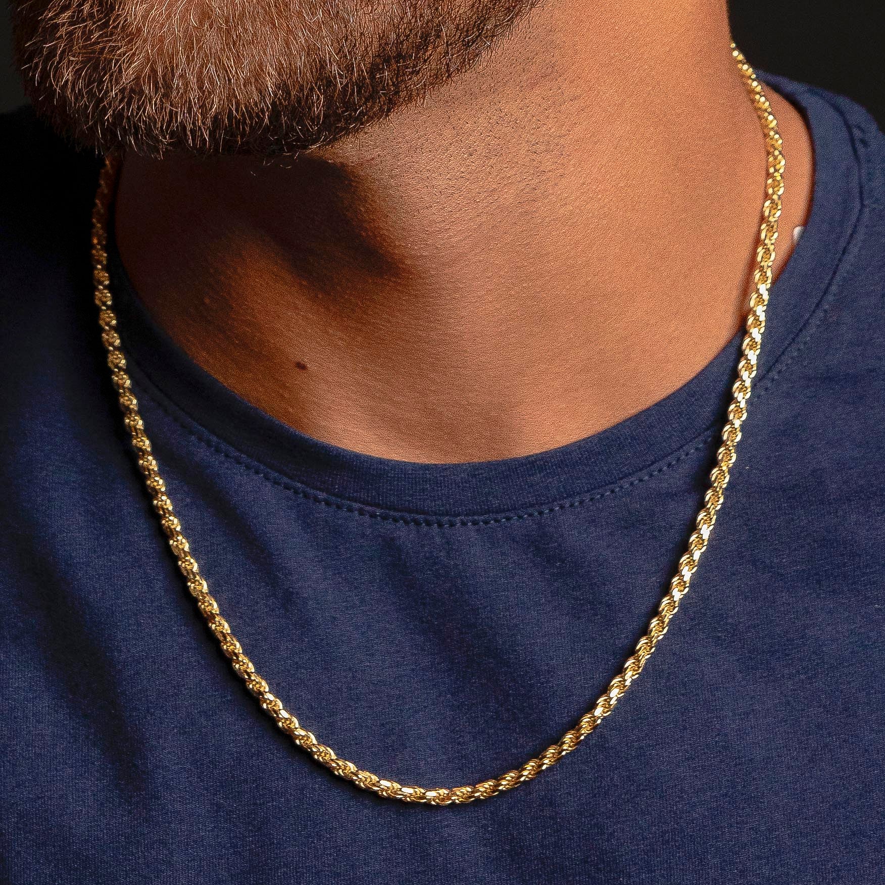 14k Gold Italian Vermeil Rope Chain - Image 10