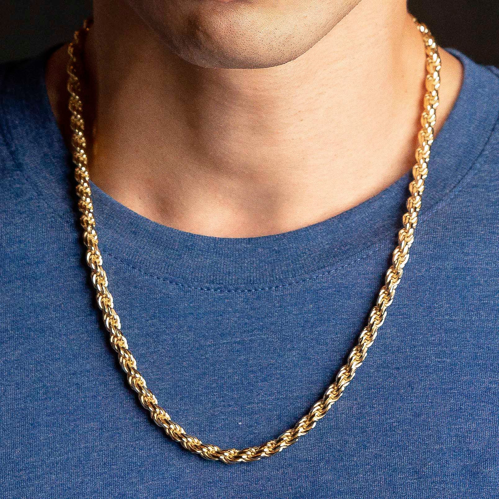14k Gold Italian Vermeil Rope Chain - Image 14