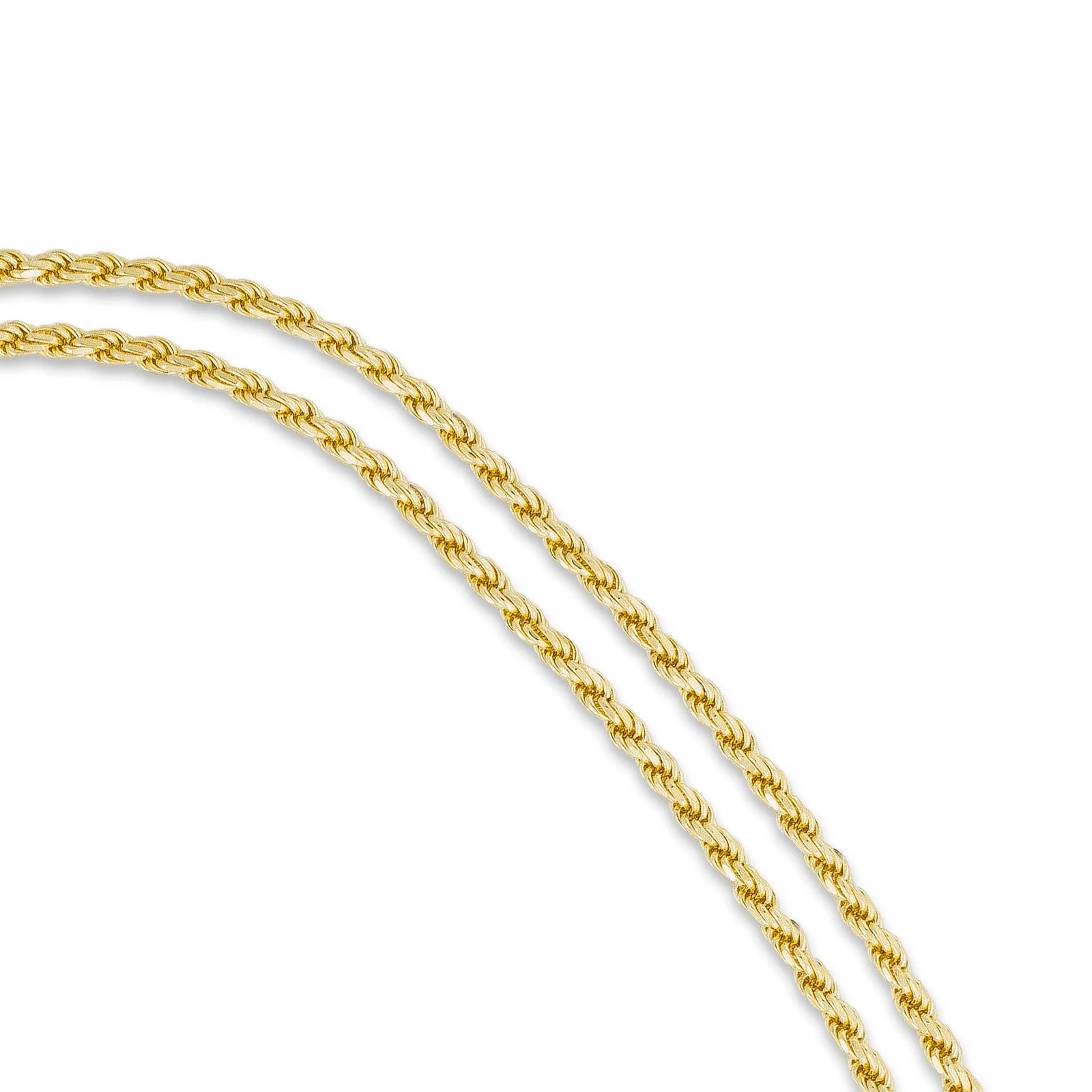 14k Gold Italian Vermeil Rope Chain - Image 3