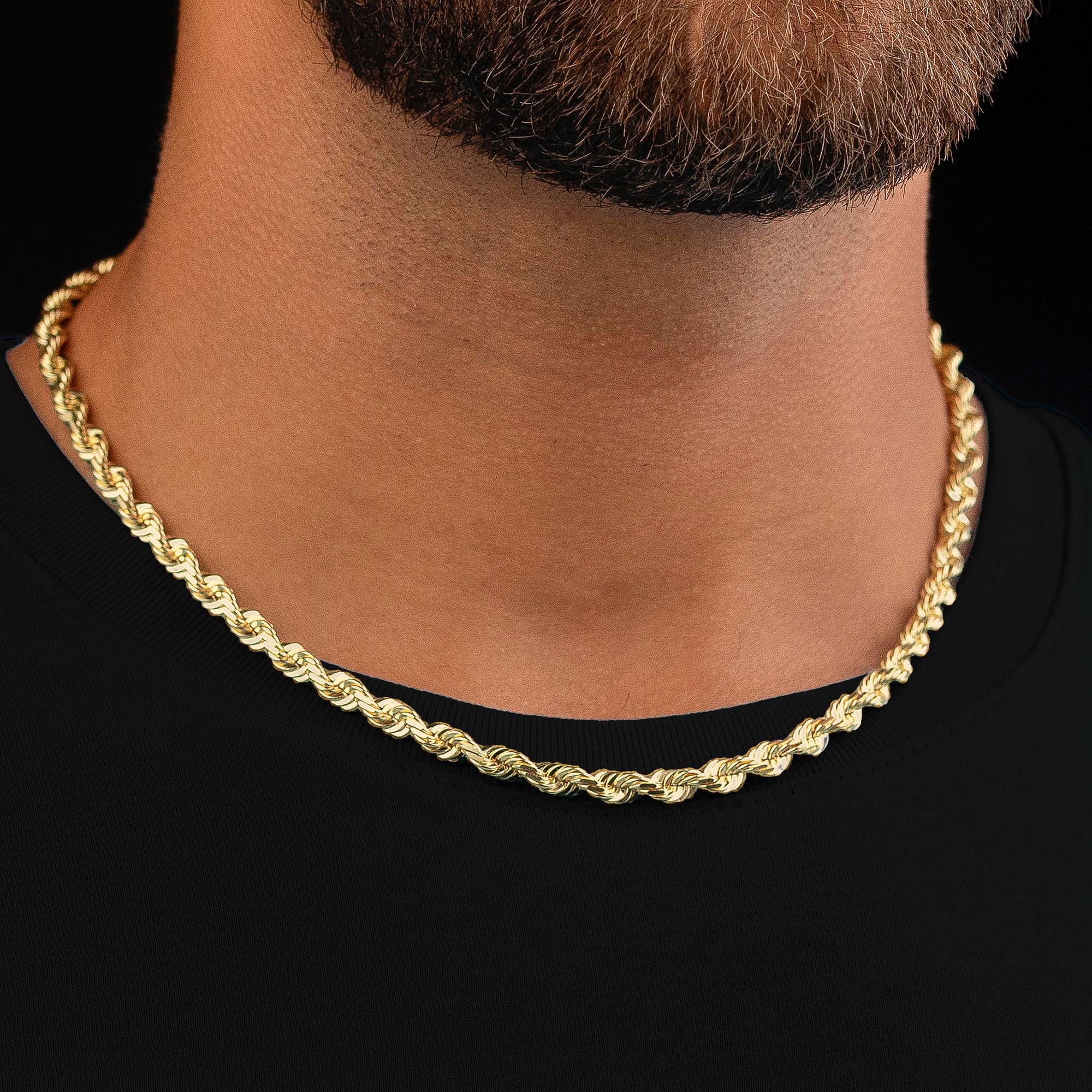14k Gold Italian Vermeil Rope Chain - Image 8