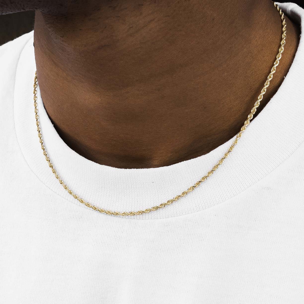 14k Gold Italian Vermeil Rope Chain - Image 9